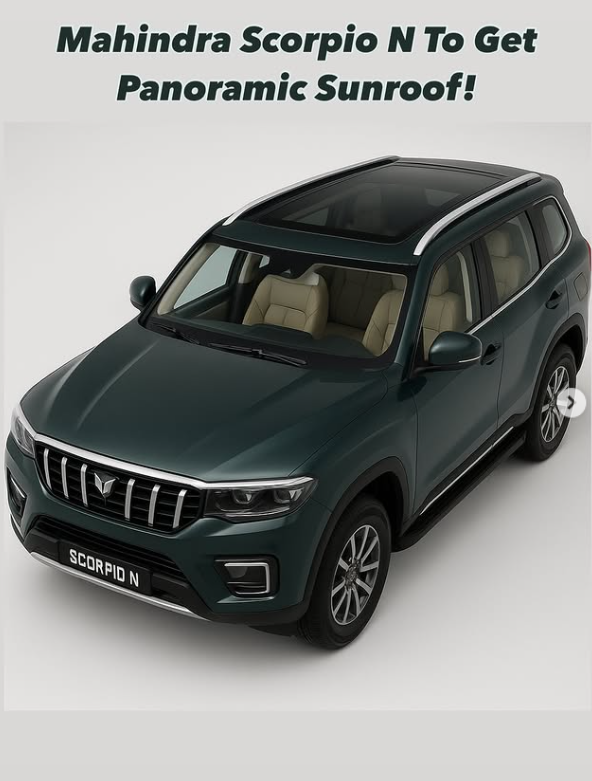 Mahindra Scorpio N with Panoromic Sunroof