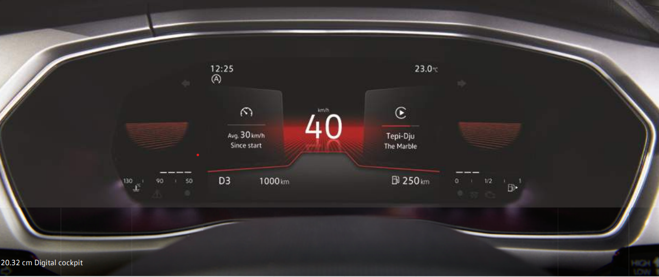 Volkswagen Taigun Instrument Cluster