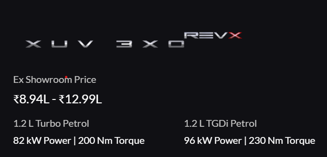 XUV 3Xo RevX