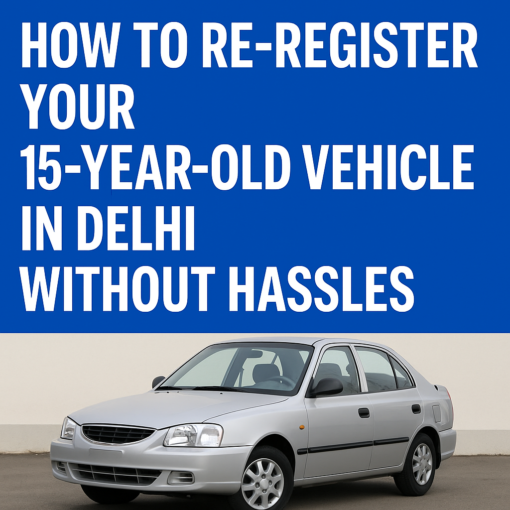 Re-register 15-year-old vehicle in Delhi