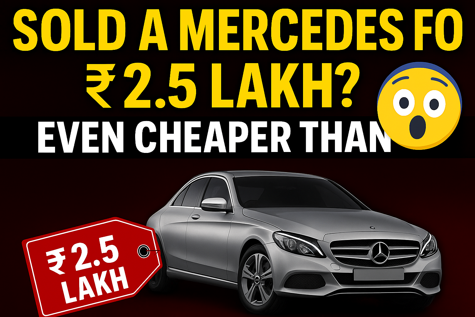 Mercedes Owner Sells Car cheaper than Maruti