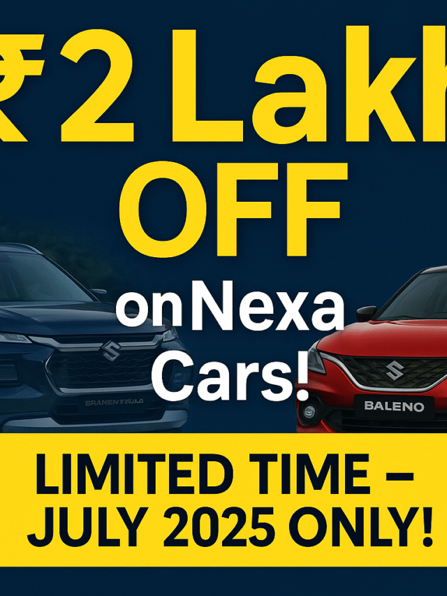 Nexa Cars Discounts in July 2025 – Up to ₹2 Lakh Off!