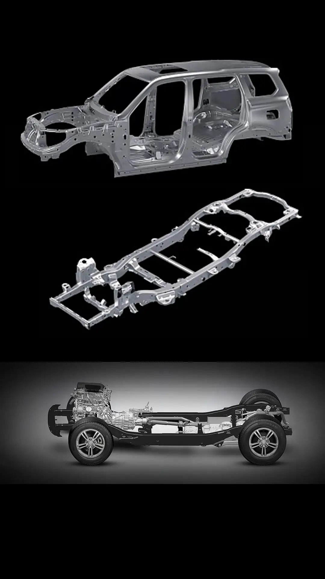 Scorpio N ladder frame chassis