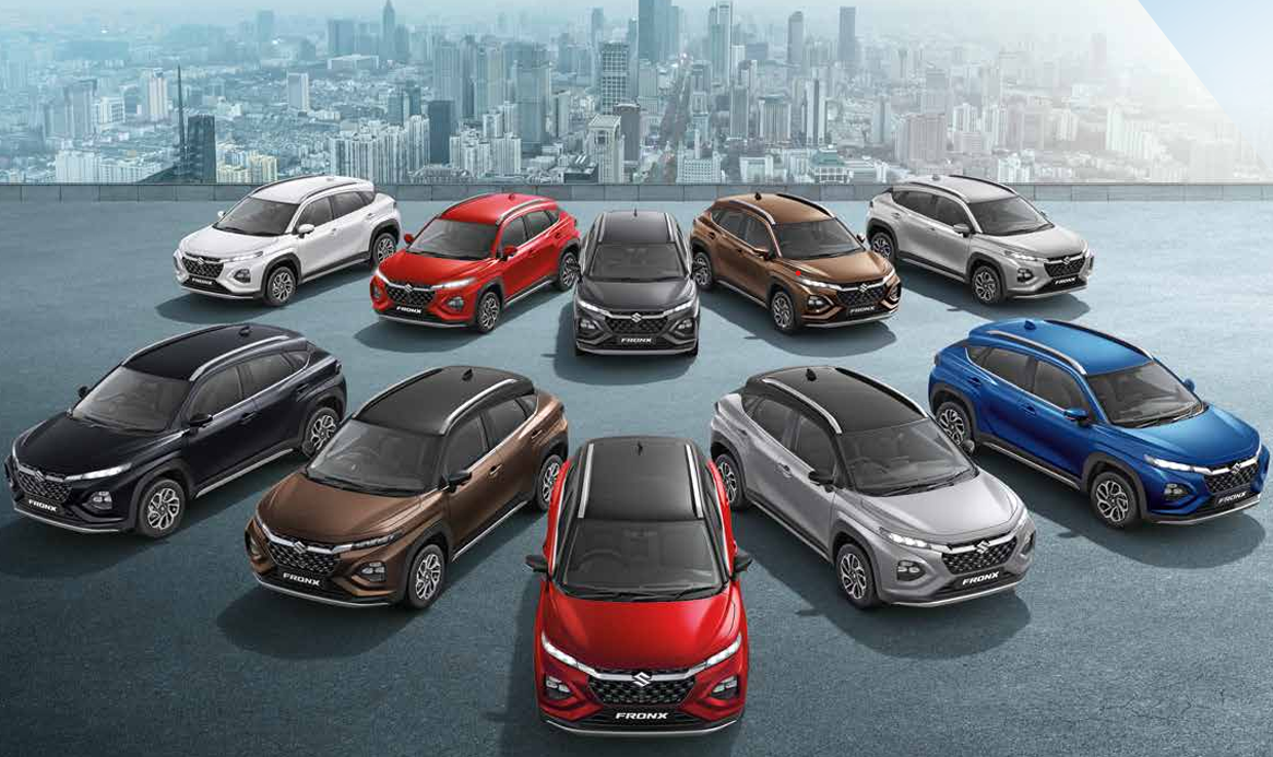 Maruti Suzuki Fronx all colors
